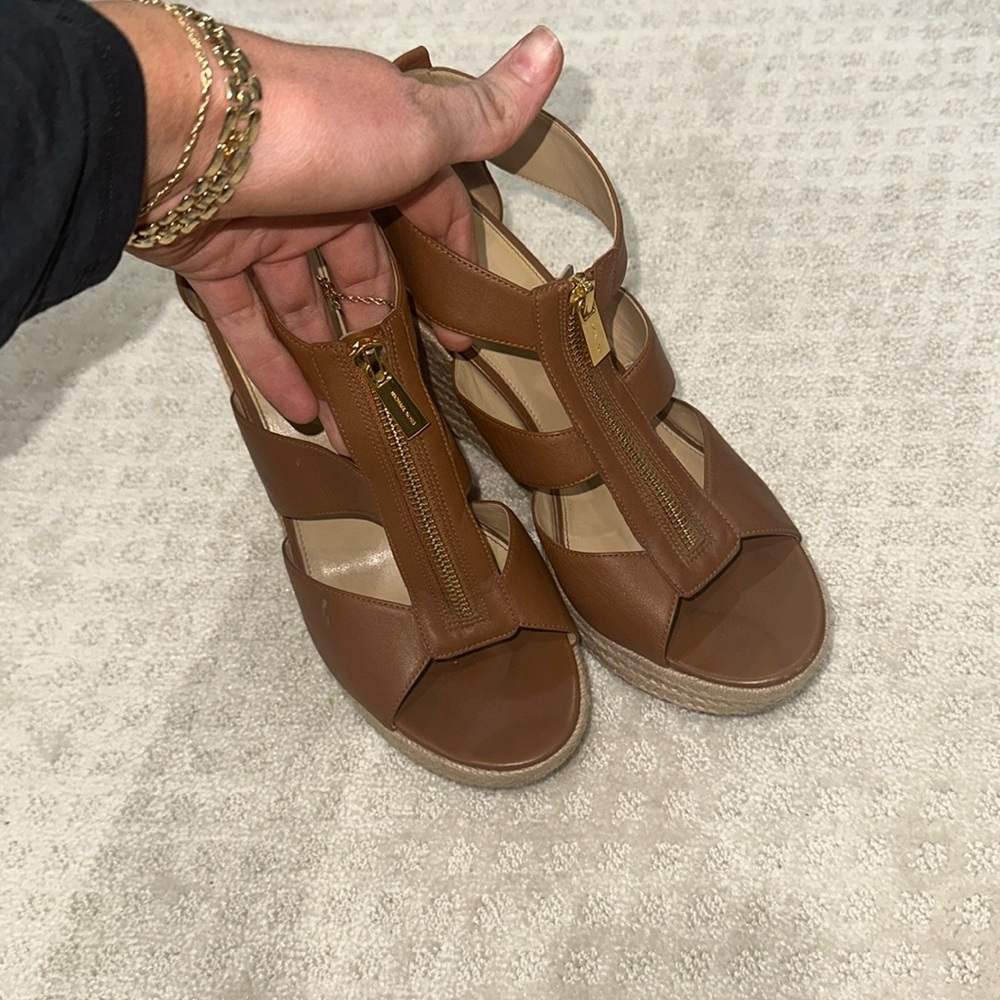 Brown michael kors heels